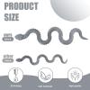 30 Inch 3D Printed Snake - Movable Articulated Snake, Perfect 3D Printed Animals for Educational Toys! Must-Have Toys for Kids and Collectors, Home Office Executive Desk Decor (Silver) view 2