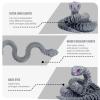 30 Inch 3D Printed Snake - Movable Articulated Snake, Perfect 3D Printed Animals for Educational Toys! Must-Have Toys for Kids and Collectors, Home Office Executive Desk Decor (Silver) view 3