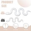 30 Inch 3D Printed Snake - Movable Articulated Snake, Perfect 3D Printed Animals for Educational Toys! Must-Have Toys for Kids and Collectors, Home Office Executive Desk Decor (White) view 2