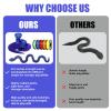 30 Inch 3D Printed Snake - Movable Articulated Snake, Perfect 3D Printed Animals for Educational Toys! Must-Have Toys for Kids and Collectors, Home Office Executive Desk Decor (Blue Purple) view 4