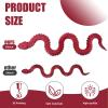 30 Inch 3D Printed Snake - Movable Articulated Snake, Perfect 3D Printed Animals for Educational Toys! Must-Have Toys for Kids and Collectors, Home Office Executive Desk Decor (Red) view 2