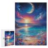 Summer Treehouse by The Lake Moon Flower Fantasy Jigsaw Puzzles Holiday Puzzles for Adults 500 Pieces Puzzles Educational Games Gift for Elders Family Friend Gift for Women Men 20.5x15 Inch view 2