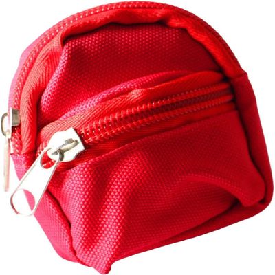1Pc Red Mini Doll Backpack School Bag Model Dollhouse School Accessory for 1/6 Scale Dollhouse Dollhouse Dcor,Simulation Mini School Bag Model,Dollhouse Accessories