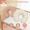 2Pcs Nursing Pillow Cover, Cotton Nursing Cover, Hidden Zip Nursing Pillowcover, Easy to Fit Nursing Cover, Flexible Easy to Use Nursing Pillowcover, Pillow Slipcover for Baby Girls Boys Newborn view 2