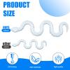 30 Inch 3D Printed Snake - Movable Articulated Snake, Perfect 3D Printed Animals for Educational Toys! Must-Have Toys for Kids and Collectors, Home Office Executive Desk Decor (Noctilucent Blue) view 3