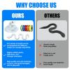30 Inch 3D Printed Snake - Movable Articulated Snake, Perfect 3D Printed Animals for Educational Toys! Must-Have Toys for Kids and Collectors, Home Office Executive Desk Decor (Noctilucent Blue) view 4