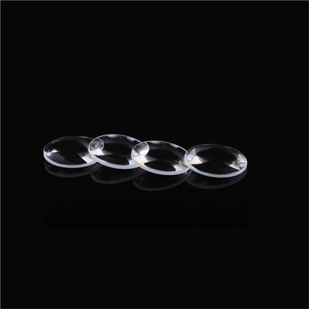 4pcs Optics Double Convex Lens 90mm Focal Length, Optics Glass Lens 50mm Diameter, Optical Glass for DIY Camera Lens