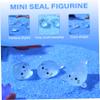 100Pcs Mini Resin Animals Cute Seals Luminous Mini Sea Creatures 4 Styles Seal Pup Glow In The Dark Mini Sea Animals Diy Tiny Animals Figures For Fairy Garden Landscape Aquarium,Mini Sea Creatures view 3