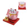 Solar Lucky Cat, Bright Colors Energy Saving Solar Waving Cat Lucky Wealth Welcoming Cat for Home Desktop Ornament, Joyful Eyes (L 23.6 X 13 X 2.8in) view 3