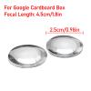 10pcs Focusing Convex Lens Focal Length 45mm Dia 25mm, BiConvex Clear Lens Image Clarity, Convex Glass Lens for VR Glasses view 2