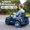 Hikiddo Licensed Ford Shelby F-150 24V Ride on Toy for Kids, Electric Car w/Remote Control, 400W Motors - Blue view 4