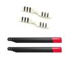 Zeyoking Main Blade Set, Tail Rotor Set, Spare Parts for C138 BELL206 RC Helicopter (Black Red) view 1