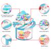 8 Pack Scented Slime kit,3 Clear and 5 Butter Slime,Peach Super Soft Non-Sticky,Jelly Cube Crunchy Crystal Slime, Birthday Party Favor,Stress Relief Toy for Kids Education view 2