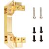 Brass Servo Fixing Mount, Move Forward & Lower Center Crafted Fit for Traxxas -4 RC Cars Suitable for Above 8 Years, Yellow view 1