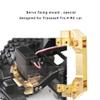 Brass Servo Fixing Mount, Move Forward & Lower Center Crafted Fit for Traxxas -4 RC Cars Suitable for Above 8 Years, Yellow view 2