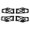 BeaxTurbo Racing Upgrade Parts CNC Aluminum Front & Rear Lower Arms for TRAXXAS MAXX Slash 6S 4pcs #2583 (Black) view 1