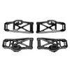 BeaxTurbo Racing Upgrade Parts CNC Aluminum Front & Rear Lower Arms for TRAXXAS MAXX Slash 6S 4pcs #2583 (Black) view 3