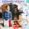 8 PCS Pretend School Teacher Set Teacher Role Play Stuff Kids Pretend School Play Pretend School Kit Pretend School Supplies Double-Sided with Alphabet Number Card&Pen Educational School Supplies view 3