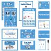 8 PCS Kids Pretend Play Doctor Set Hospital Playset for Kids Pretend Play Doctor Accessories Educational Doctor Kit Doctor Role Play Kit Double-Sided 30 Pages Pads with Pen for Toddlers view 1