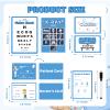 8 PCS Kids Pretend Play Doctor Set Hospital Playset for Kids Pretend Play Doctor Accessories Educational Doctor Kit Doctor Role Play Kit Double-Sided 30 Pages Pads with Pen for Toddlers view 2
