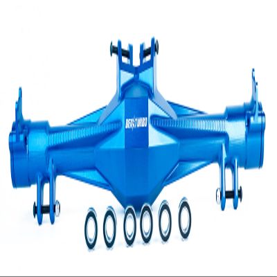 BeaxTurbo Racing Upgrade Parts CNC 7075#Aluminum Rear Axle housing for Losi Super Baja Rey 2.0 1/6 (Blue)