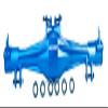 BeaxTurbo Racing Upgrade Parts CNC 7075#Aluminum Rear Axle housing for Losi Super Baja Rey 2.0 1/6 (Blue) view 1