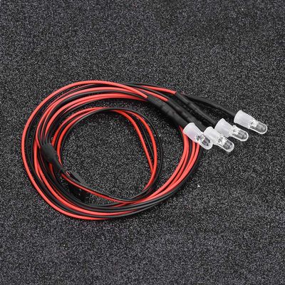 4PCS 5mm Headlights LED Lights for Model Drift Car, RC Car Accessory Light for Night Racing Enthusiasts (No. 4 Light Blue Light)