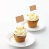100 Pcs Blank Toothpick Flags Cheese Markers Food Labels for Party Buffet Cheese Labels for Charcuterie Board Cocktail Picks for Appetizers (Kraft) view 3