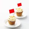 100 Pcs Red Flag Blank Toothpick Flag Small Mini Labeling Marking DIY Stick Flags for Cocktail Fruit Cupcakes Toppers Food Decorations (Red) view 3