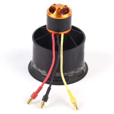 50mm RC Electric Ducted Fan with 12 Blades and Brushless Motor for RC Planes, Counter Clockwise 5000V, Injection Molded for Enhanced Performance (Counterclockwise 4600kv)