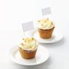100 Pcs Blank Toothpick Flags Cheese Markers Food Labels for Party Buffet Cheese Labels for Charcuterie Board Cocktail Picks for Appetizers (White) view 3