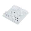 Glass Chess Set, Shot Glass Chess Set Drinking Game Set Chess Board Glass Chess Board Drinking Board Games with Shot Glass Chess Pieces 22.5x22.5cm view 3
