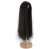 1/4 Ball Jointed Doll Wig Long Straight Hair Soft Silk Wig for Projects Fits 7 To 8in Dolls, Simulated Scalp for Appearance (Black) view 3