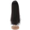 1/4 Ball Jointed Doll Wig Long Straight Hair Soft Silk Wig for Projects Fits 7 To 8in Dolls, Simulated Scalp for Appearance (Black) view 4