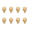 1 24 RC Hex Nut, 8Pcs Brass Wheel Lock Nuts for Axial SCX24 Wheels and Tires (8mm), Suitable for Enhanced Performance and Easy Replacement (8mm) view 1