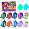 Impossmaker 12PCS 3D Printed Dragon Eggs, Prefilled Easter Dragon Egg with Dragon Toy for Basket Stuffers, Goodie Bag Fillers, Classroom Prize Supplies, Unique Easter Basket Essentials for Kids view 1