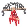 ORFOFE 2pcs Simulated Wooden Train Bridge Flexible Track Accessory for Creative Play Motor Skills Spatial Awareness Safe for Boys and Girls for Train Scene Layouts view 1