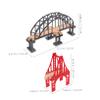 ORFOFE 2pcs Simulated Wooden Train Bridge Flexible Track Accessory for Creative Play Motor Skills Spatial Awareness Safe for Boys and Girls for Train Scene Layouts view 2