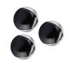 aqxreight 3PCS Silver Black PU Leather Indoor Competitive Sports Leisure Portable Juggling Performance Props view 2