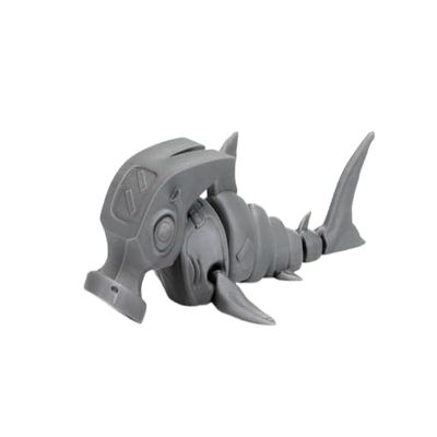 Clever Contraptions Hammerhead Shark Friendly Fidget Flexible Stress-Relief Toy (Glow in The Dark)