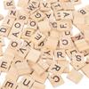 2 Set Wood Tiles Crafts Crafts Educational Tools Handicrafts for 26 English Alphabet Lowercase English Alphabet Wood Plate Mixed Set (Mixed Uppercase Letters) view 2
