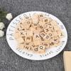 2 Set Wood Tiles Crafts Crafts Educational Tools Handicrafts for 26 English Alphabet Lowercase English Alphabet Wood Plate Mixed Set (Mixed Uppercase Letters) view 4