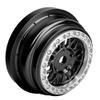 BeaxTurbo Racing Upgrade Parts CNC Aluminum Bead Lock Wheel for Losi Super Baja rey2.0 1/6 1pcs Black (Black-Silver) view 3