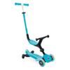 Globber - GOUP Active Lights 360 - Evolutionary Scooter with 360 Rotating Seat, Footrest, LED Lights and 3 Wheels, for Children from 15 Months to 6 Years - Aqua Blue view 1