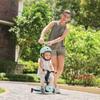 Globber - GOUP Active Lights 360 - Evolutionary Scooter with 360 Rotating Seat, Footrest, LED Lights and 3 Wheels, for Children from 15 Months to 6 Years - Aqua Blue view 2