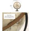 FADCAIYD Clear Dia 30CM Globe, 720 Rotation World Globe with Solid Wood Base, European Embossed Earth Globe for School/Home/Office Rotating view 2