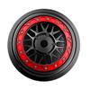 BeaxTurbo Racing Upgrade Parts CNC Aluminum Bead Lock Wheel for Losi Super Baja rey2.0 1/6 1pcs Black (Black-red) view 2