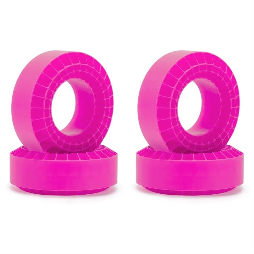 DUHWQ 108mm Silica Gel Foam Inserts Compatible with 1.9 Inch Tires Compatible with 1/10 Scale RC Crawler Vehicles(Purple 4PCS-Soft)