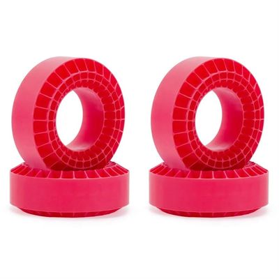 DUHWQ 108mm Silica Gel Foam Inserts Compatible with 1.9 Inch Tires Compatible with 1/10 Scale RC Crawler Vehicles(RED 4PCS-Hard)
