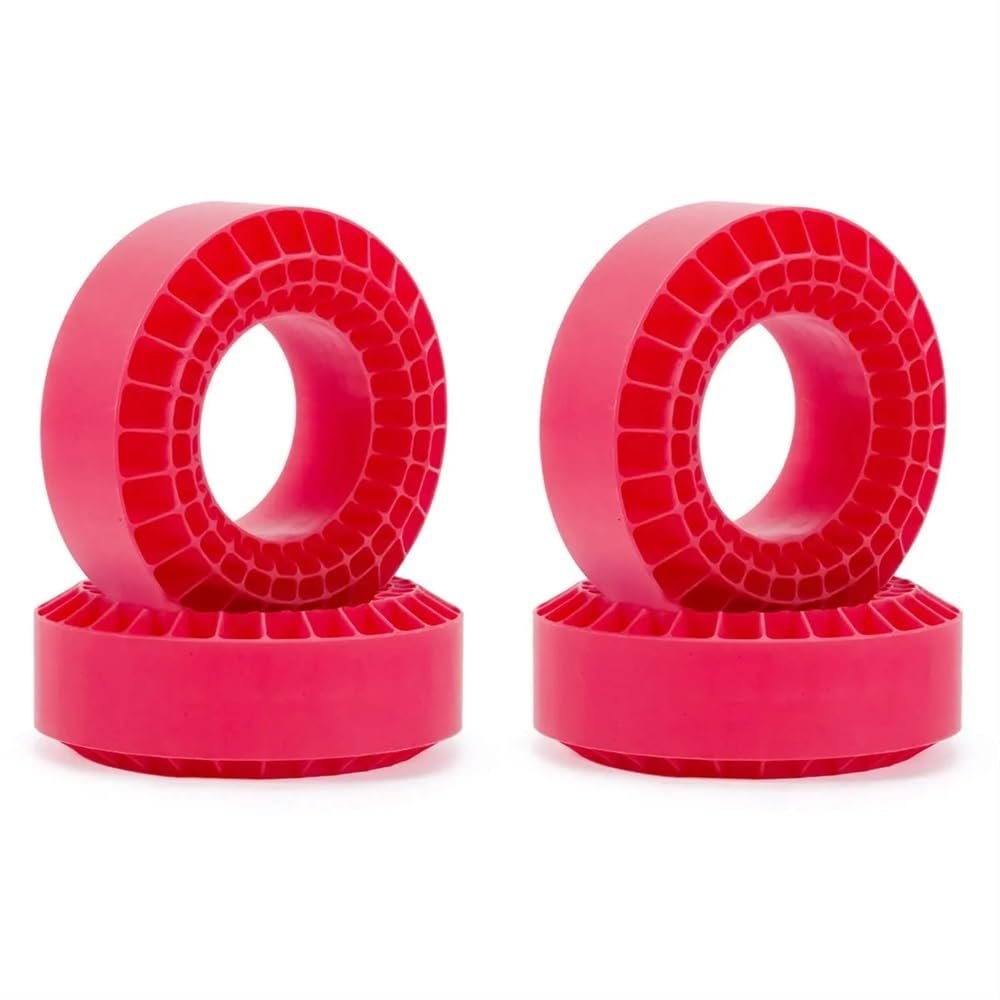 DUHWQ 108mm Silica Gel Foam Inserts Compatible with 1.9 Inch Tires Compatible with 1/10 Scale RC Crawler Vehicles(RED 4PCS-Hard)